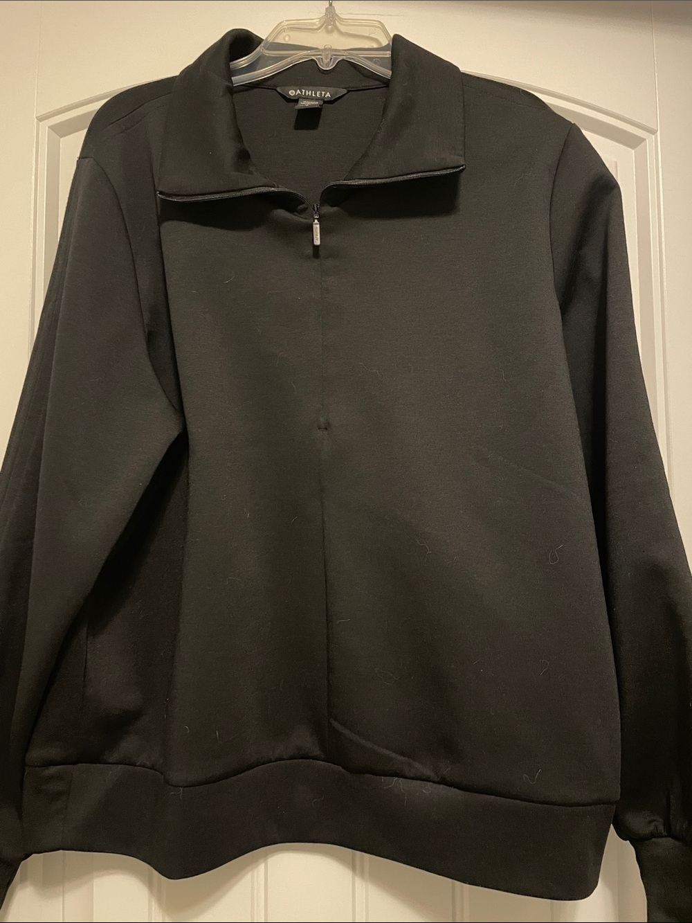Athleta Black 1/2 Zip Sweatshirt